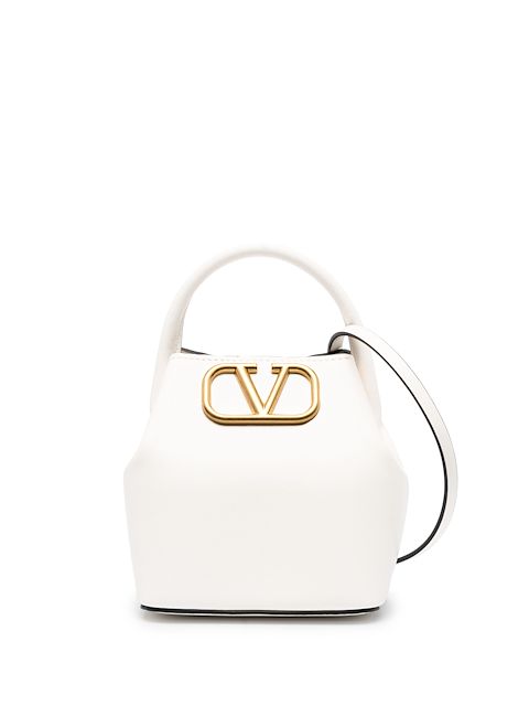 Valentino Garavani mini sac en cuir à plaque logo