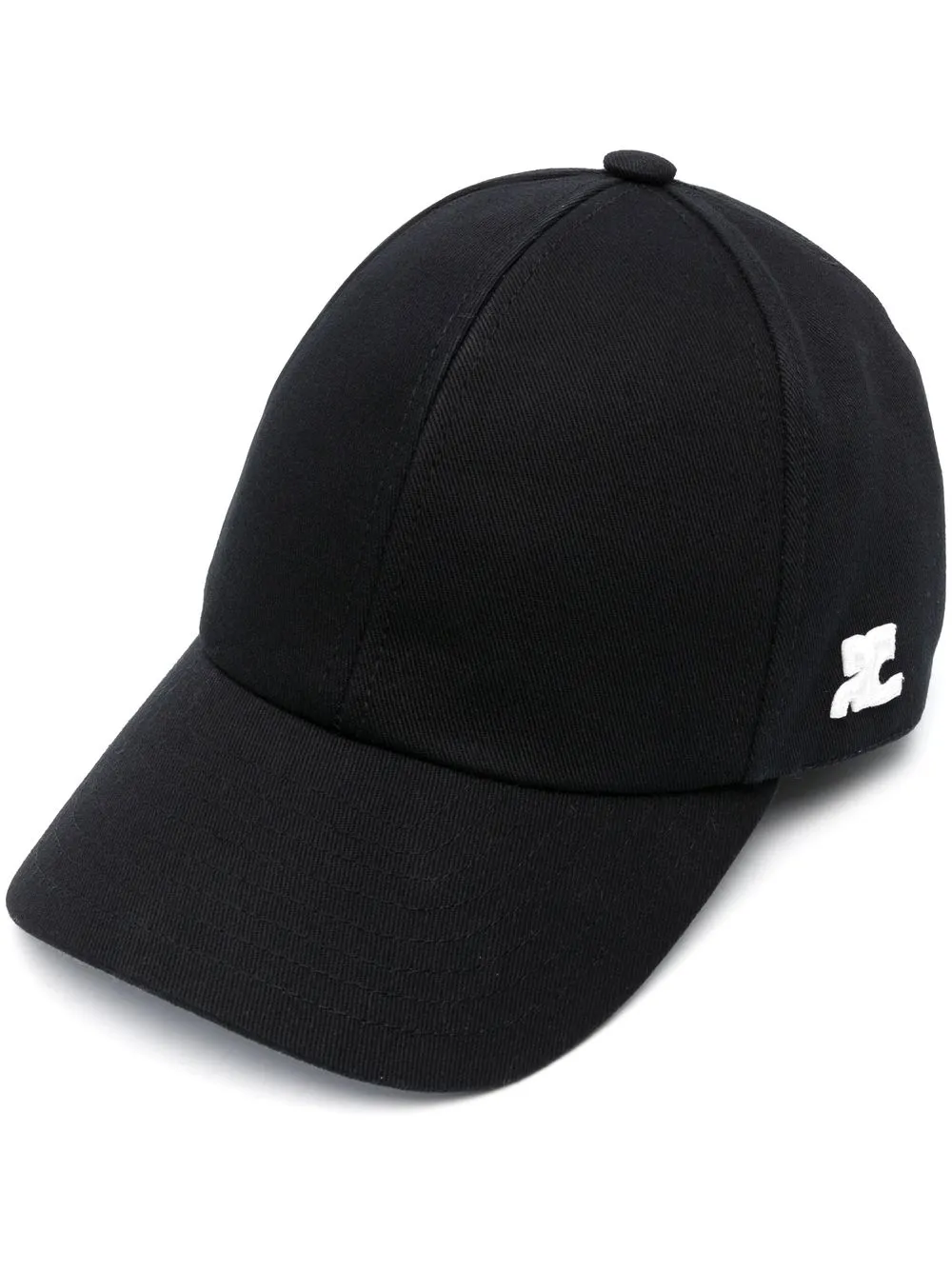 

Courrèges logo-print baseball cap - Black