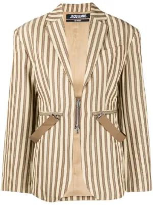 Ralph lauren striped sales blazer