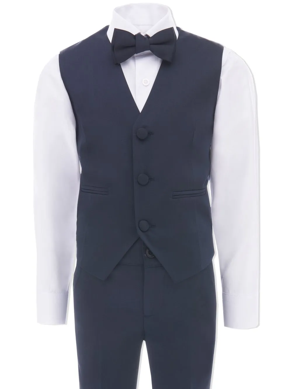 Moustache Tuxedo Four-piece Suit In 蓝色