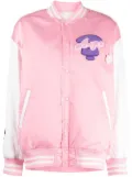 AAPE BY *A BATHING APE® logo-embroidered baseball jacket - Pink