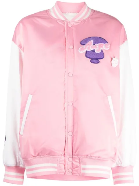 AAPE BY *A BATHING APE logo-embroidered baseball jacket Women
