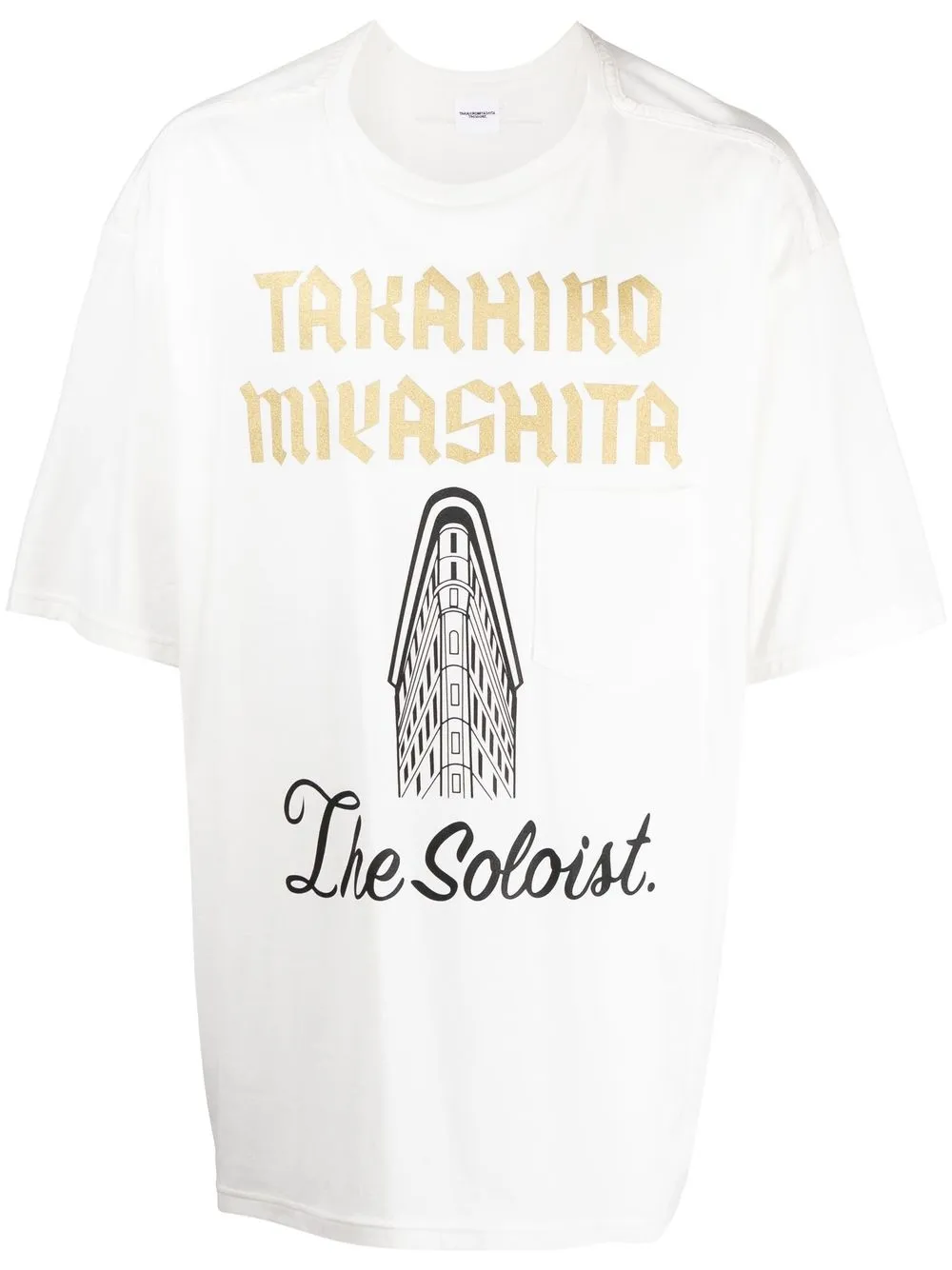 

Takahiromiyashita The Soloist logo-print short-sleeved T-shirt - White