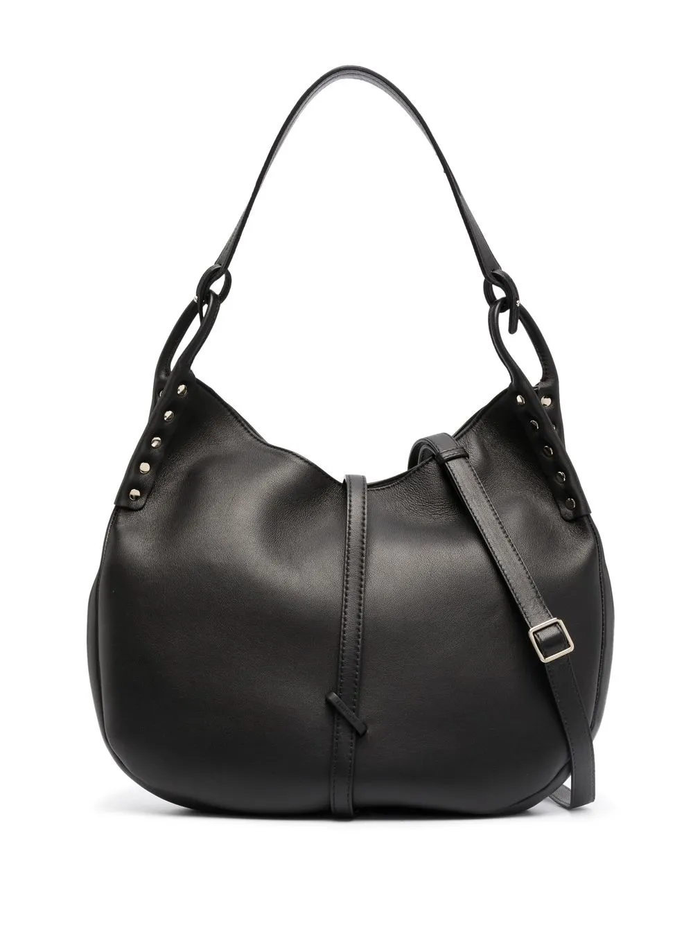 

Zanellato bolsa de hombro con detalle de apliques - Negro