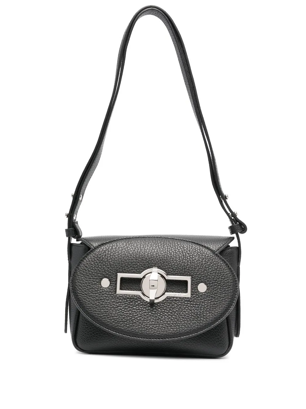 

Zanellato engraved-logo leather shoulder bag - Black