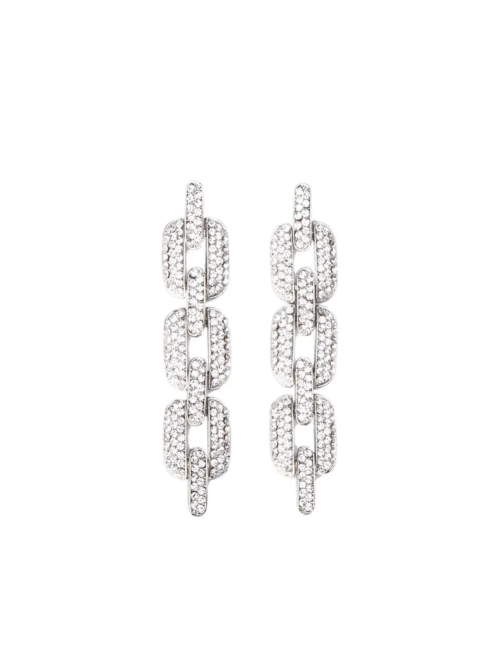 

Christopher Kane crystal-embellished chain earrings - Silver