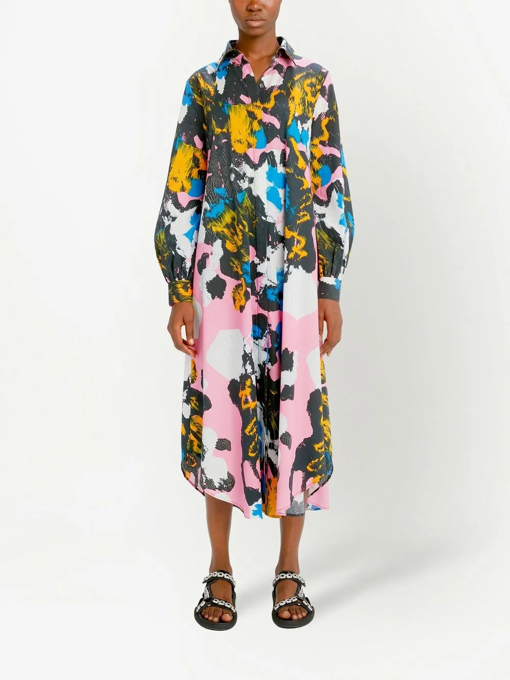 

Christopher Kane vestido camisero Mindscape - Multicolor