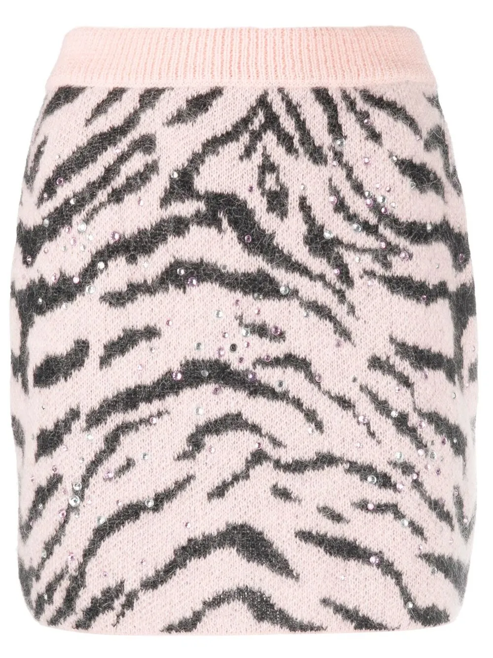 

Alessandra Rich zebra-print mini skirt - Pink