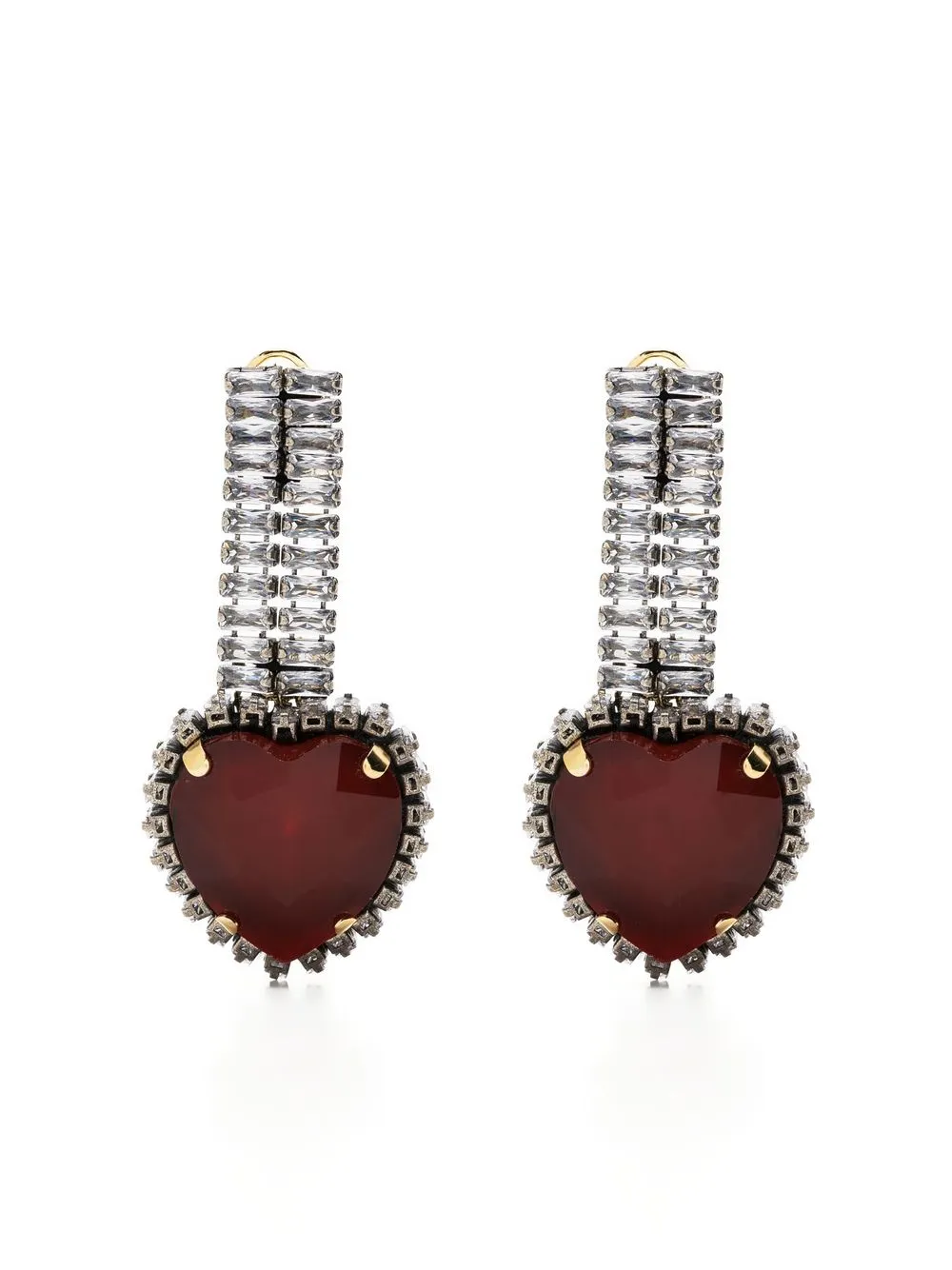 

RADA' aretes con dije de corazón - Rojo