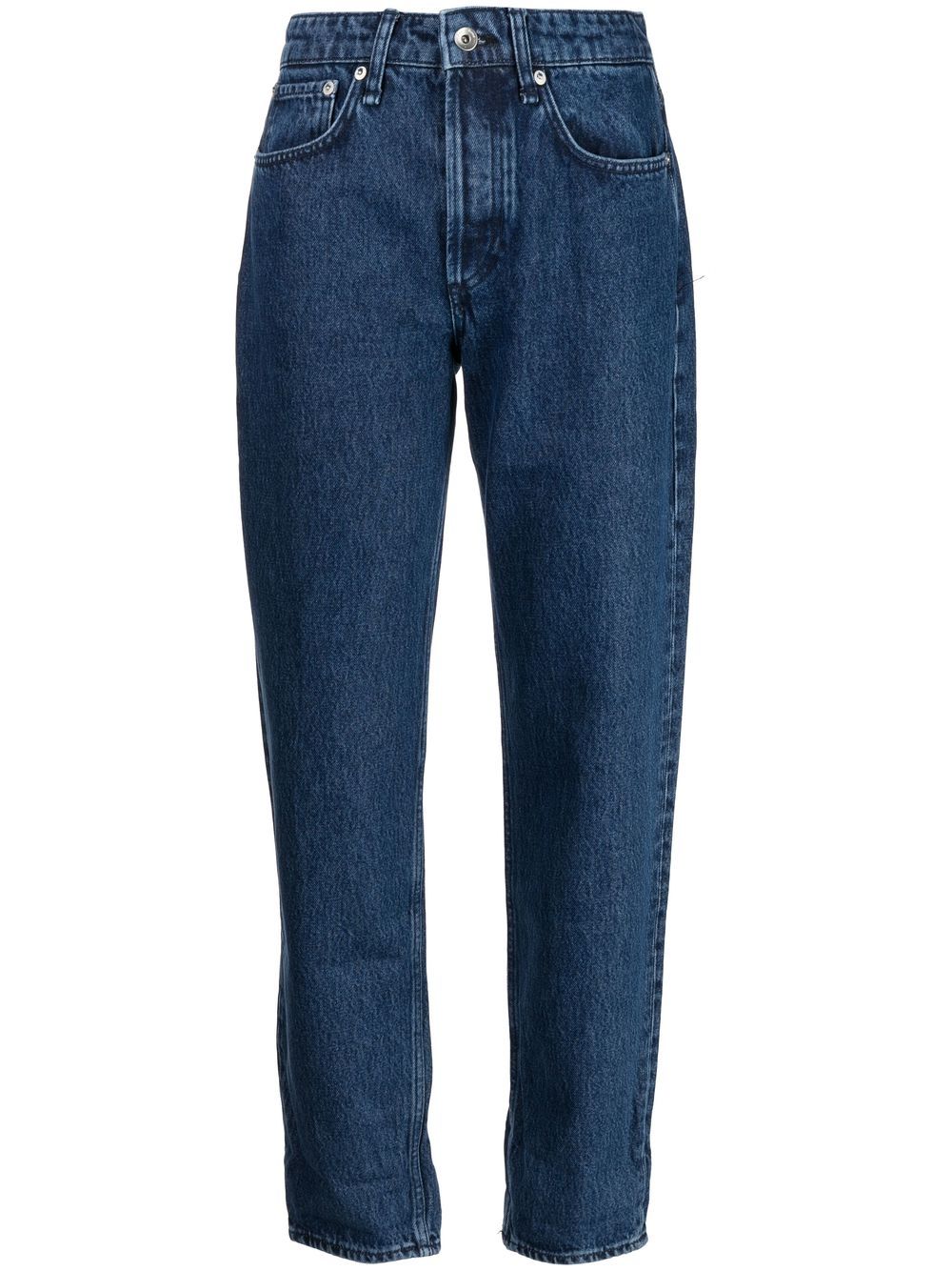 Shop Rag & Bone Cotton Tapered Jeans In Blau