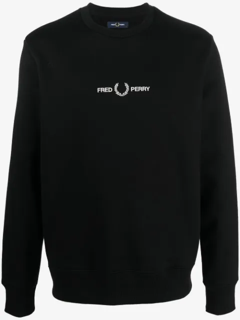 Fred Perry logo-embroidered crew-neck sweatshirt