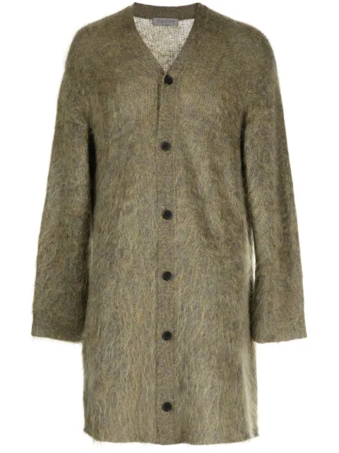 button-front long-length cardigan
