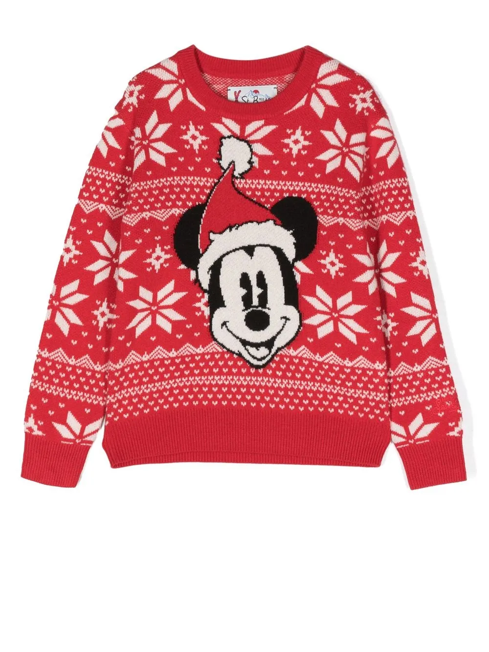 

MC2 Saint Barth Kids Mickey Mouse crew neck jumper - Red