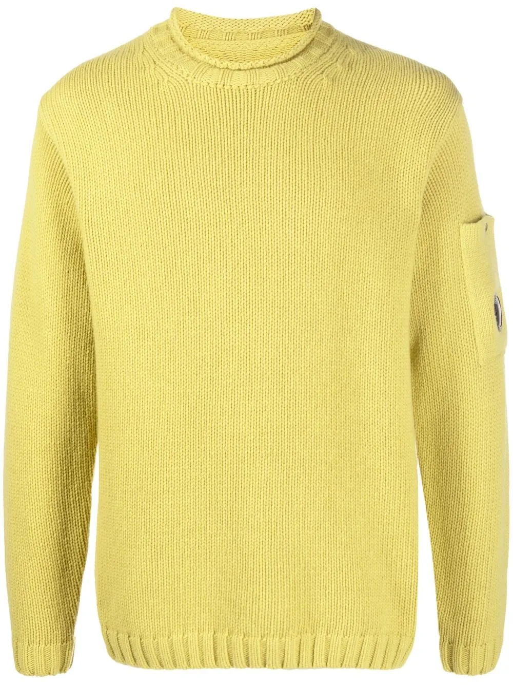 

C.P. Company lens-detail crew-neck sweater - Yellow