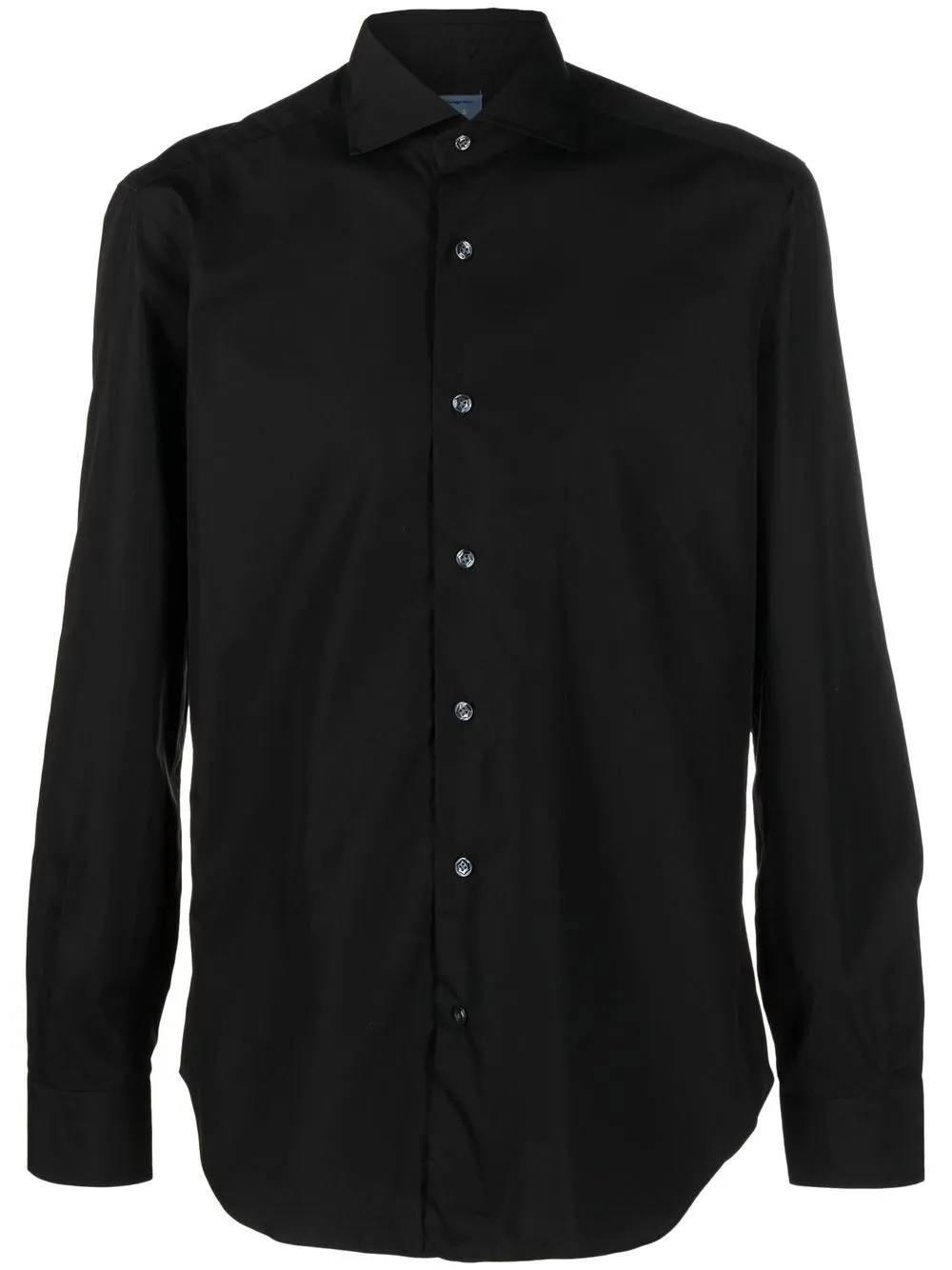 

Barba long-sleeved cotton shirt - Black