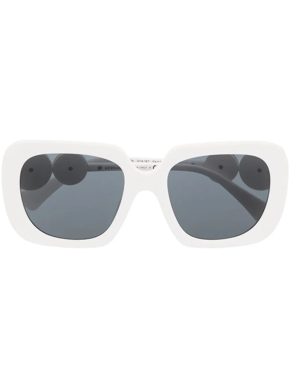 

Versace Eyewear Medusa-plaque oversize sunglasses - White