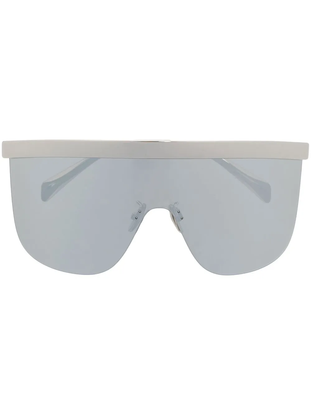 

Celine Eyewear mask-frame rimless sunglasses - Silver