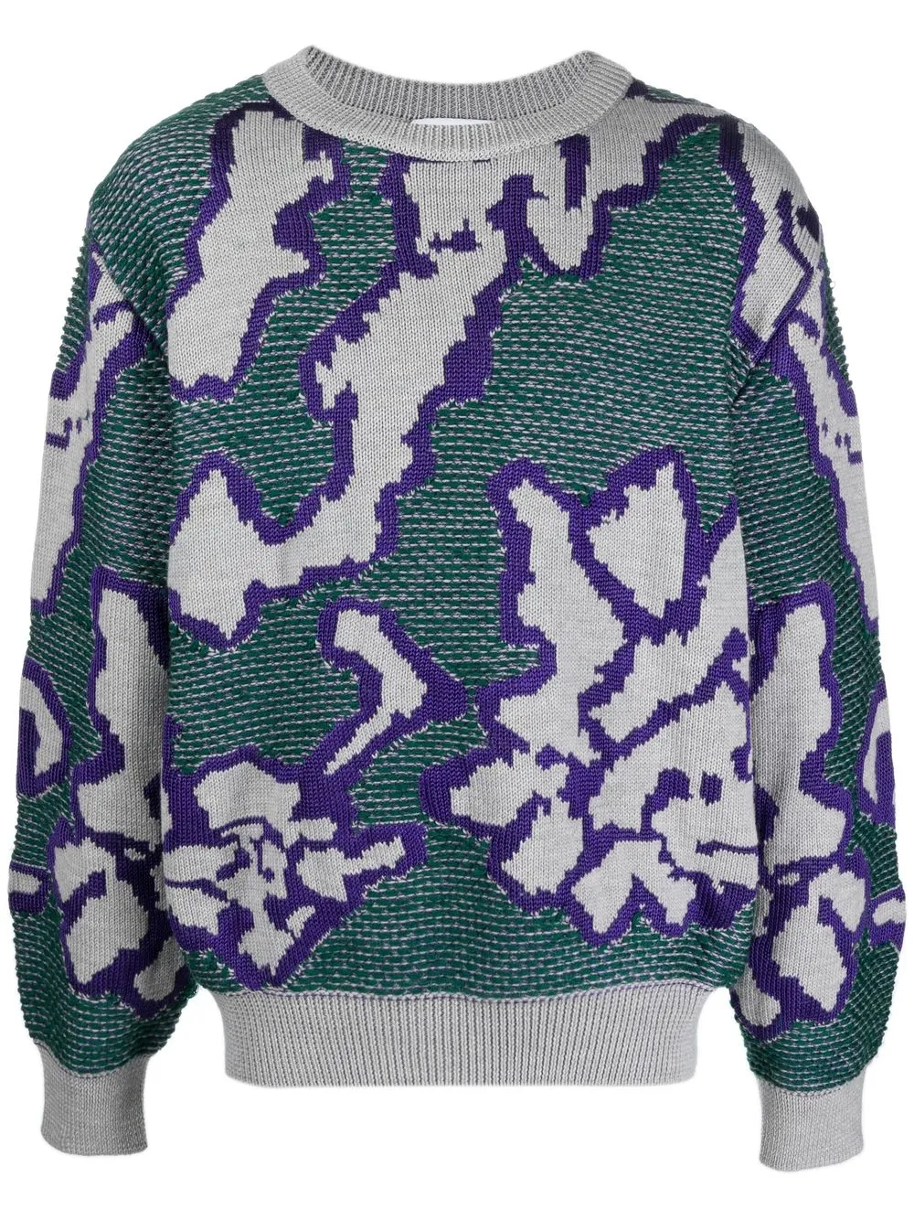 

Koché jacquard crew-neck sweater - Grey
