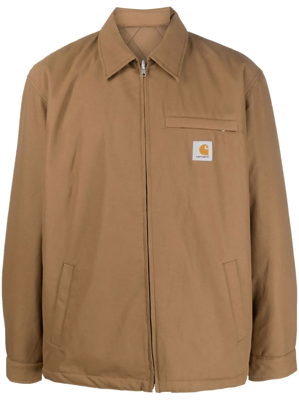 

Carhartt WIP logo-patch shirt jacket - Neutrals