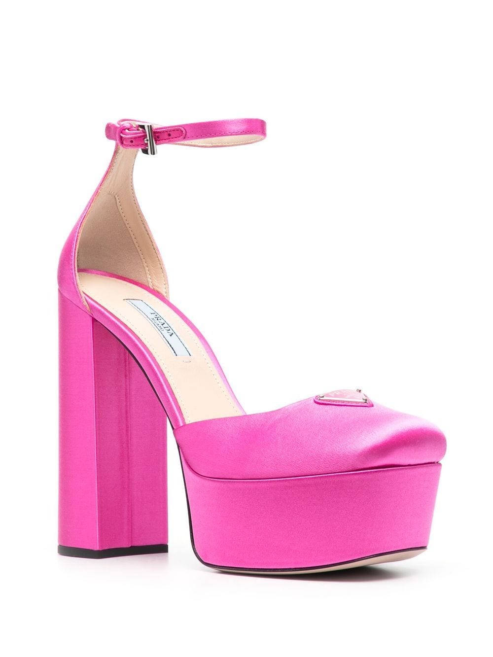 Prada Pumps met logoplakkaat - Roze