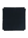 Zhoe & Tobiah fringed square blanket - Blue