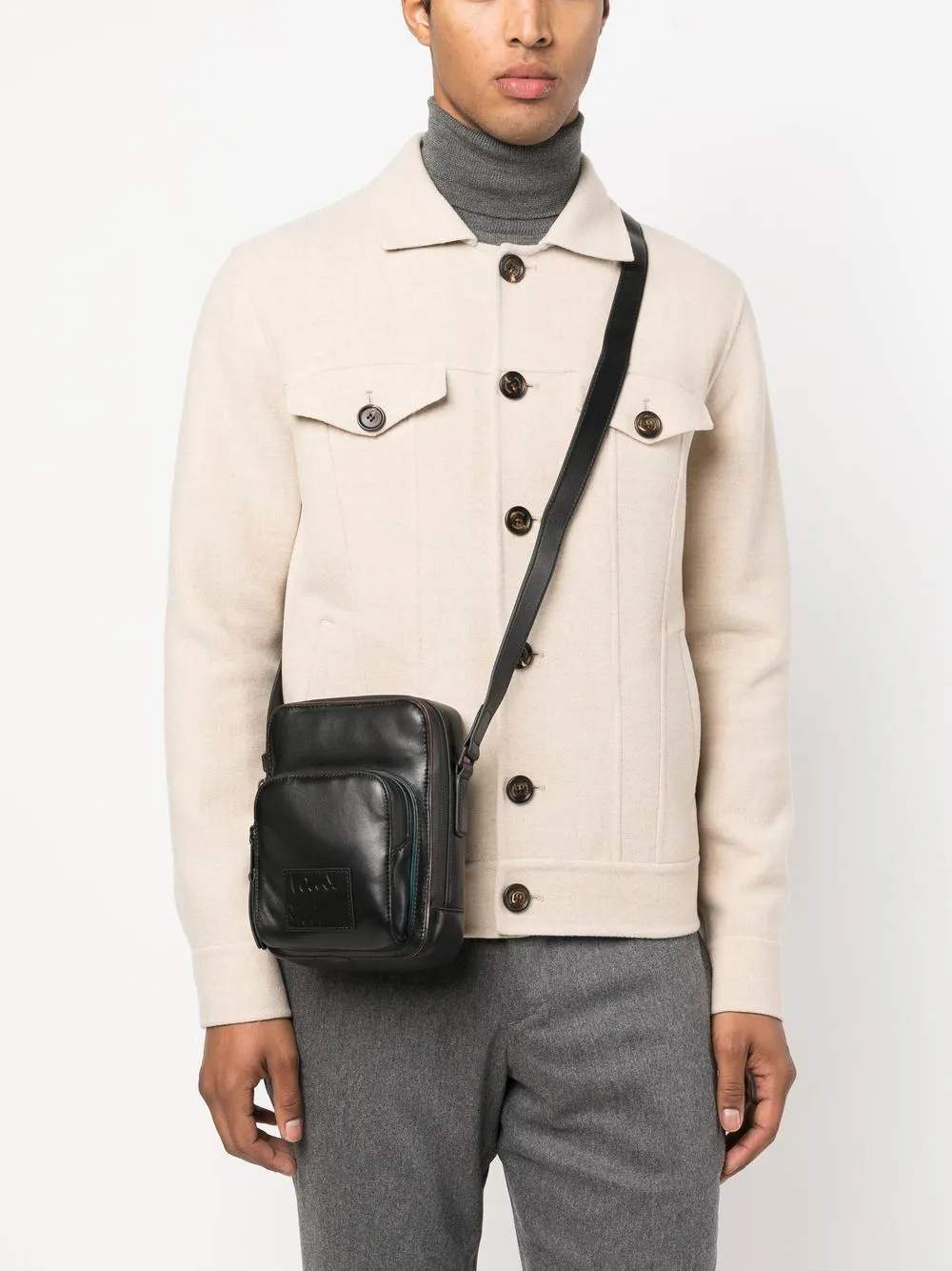 Paul Smith Leather Messenger Bag Farfetch