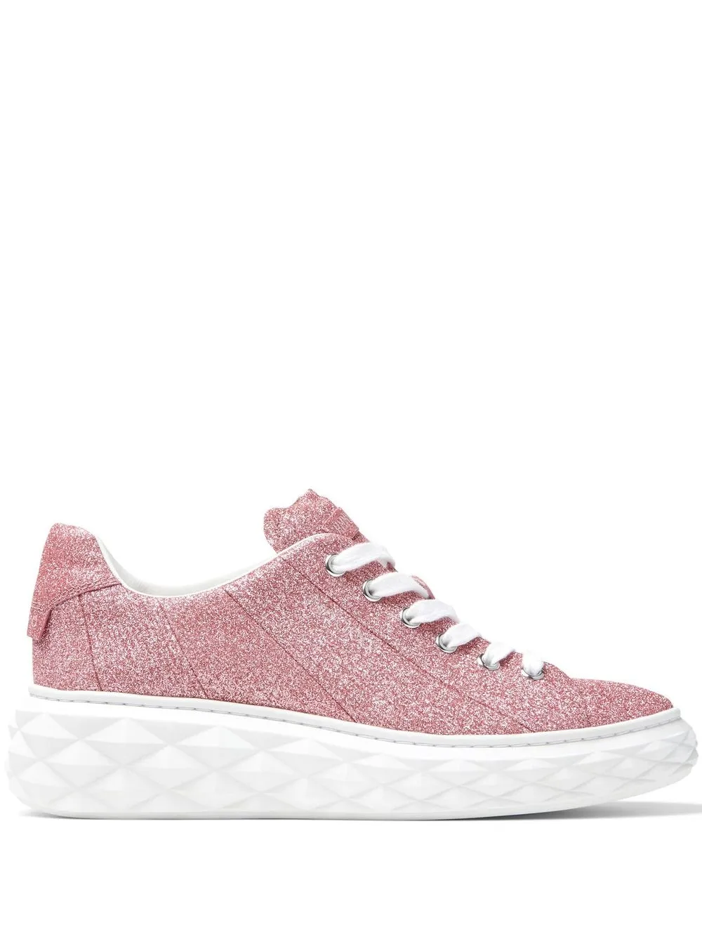 Jimmy Choo tenis bajos Diamond Light Maxi - Rosado