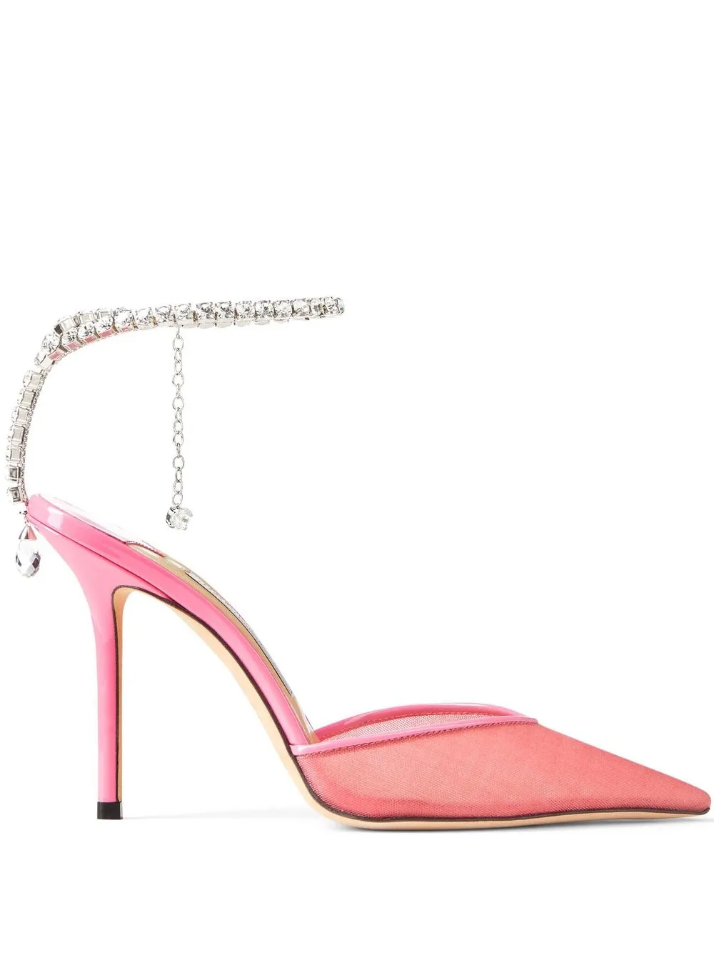 

Jimmy Choo Saeda 100mm crystal-embellished pumps - Pink