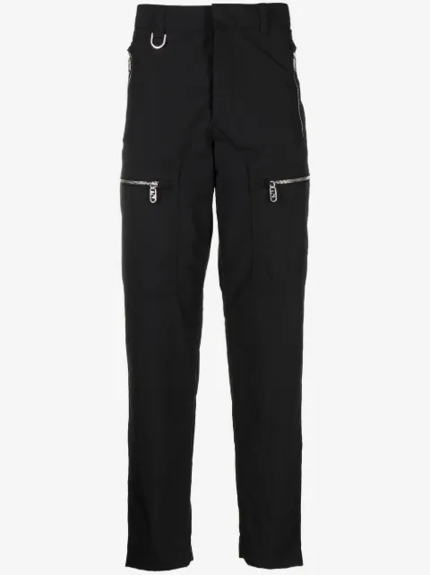 FENDI zip-pockets slim trousers 