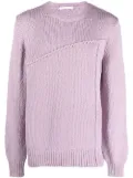 Helmut Lang seamed knitted jumper - Pink