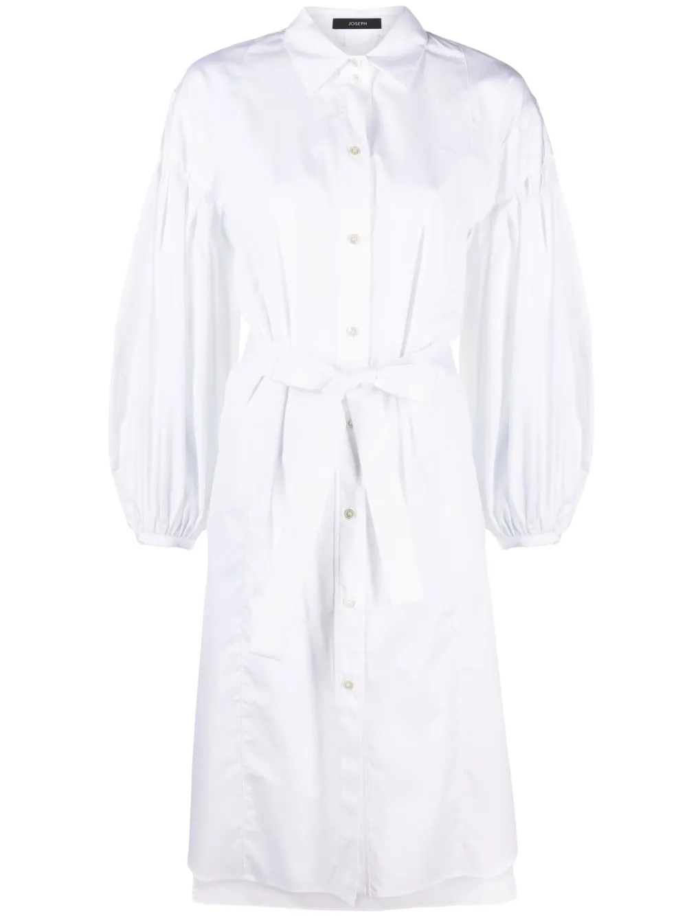 Image 1 of JOSEPH long puff-sleeved dress