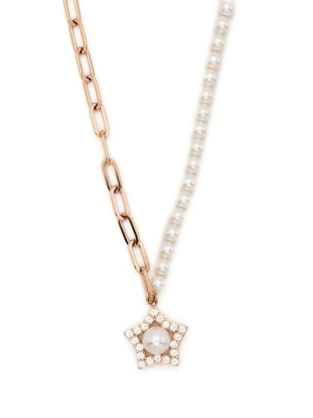 Swarovski Stella Crystal-star Necklace In White