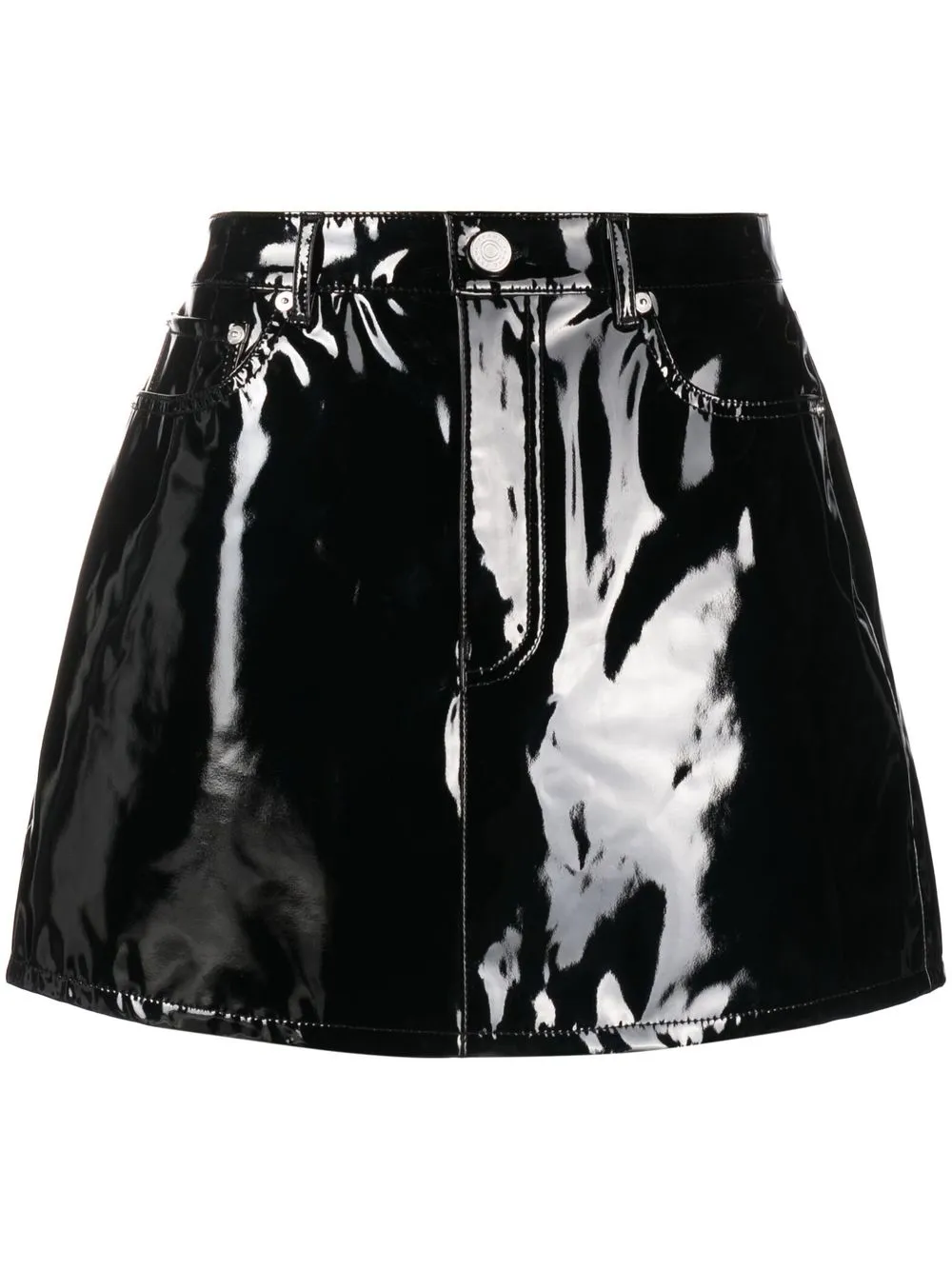 

FRAME high-shine finish skirt - Black