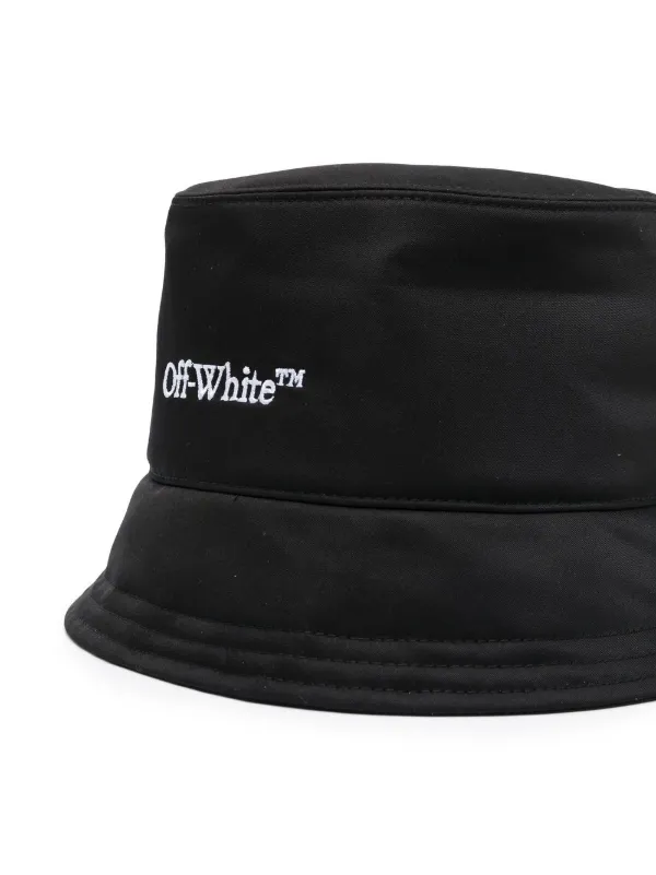 Bookish embroidered-logo bucket hat