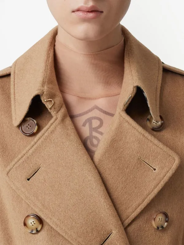 Burberry kensington best sale cashmere trench coat