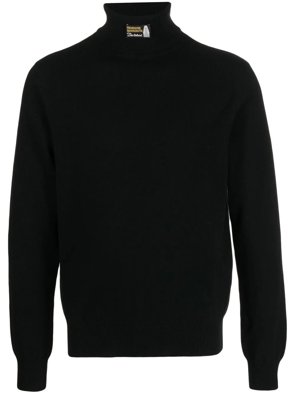 

Takahiromiyashita The Soloist logo-patch roll-neck jumper - Black