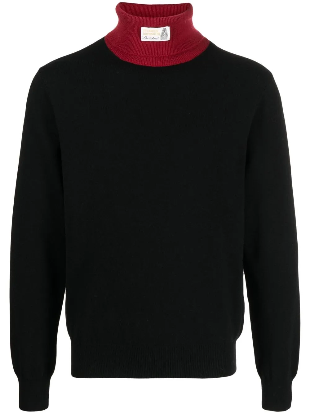 

Takahiromiyashita The Soloist logo-patch roll neck jumper - Black