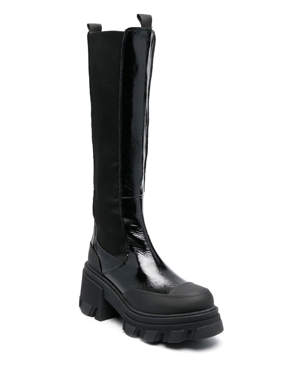 GANNI Cleated knee-high Boots - Farfetch