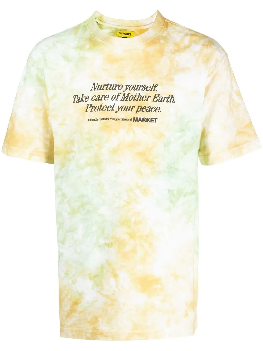 

MARKET tie dye-print short-sleeved T-shirt - Green