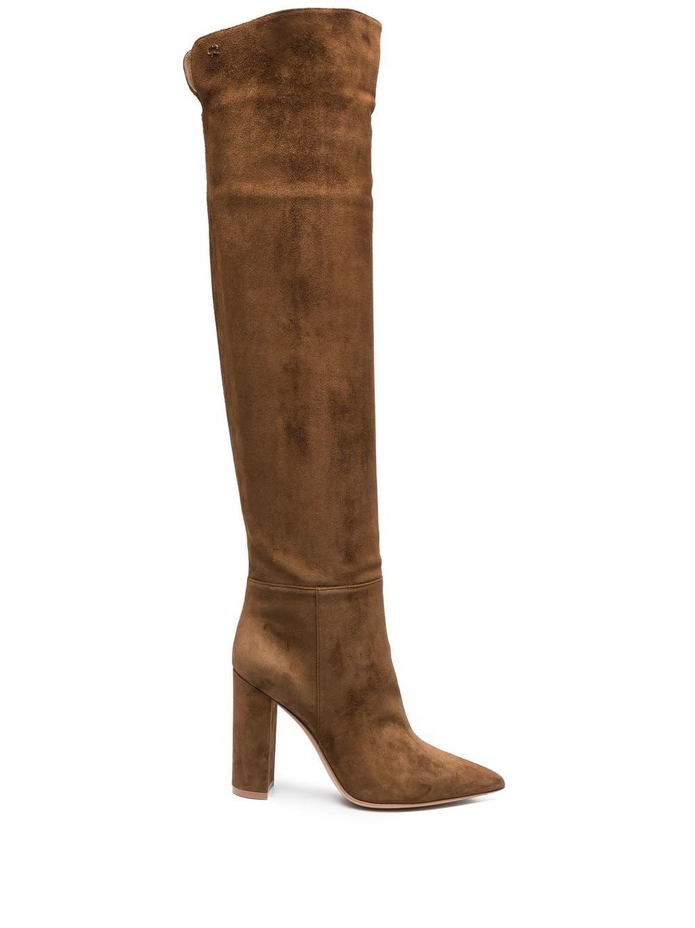 Image 1 of Gianvito Rossi pointed 100mm suede boots