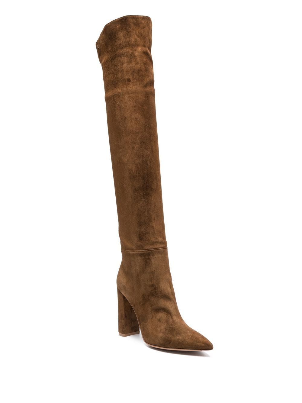 Image 2 of Gianvito Rossi pointed 100mm suede boots