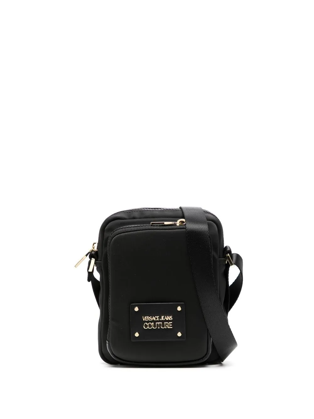 

Versace Jeans Couture logo-patch messenger bag - Black