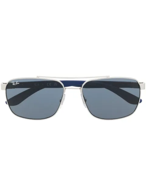 Ray-Ban engraved-logo square-frame sunglasses 