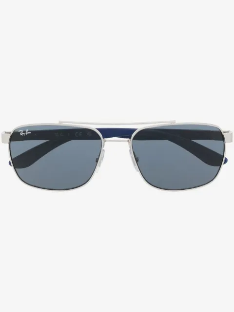 Ray-Ban engraved-logo square-frame sunglasses 