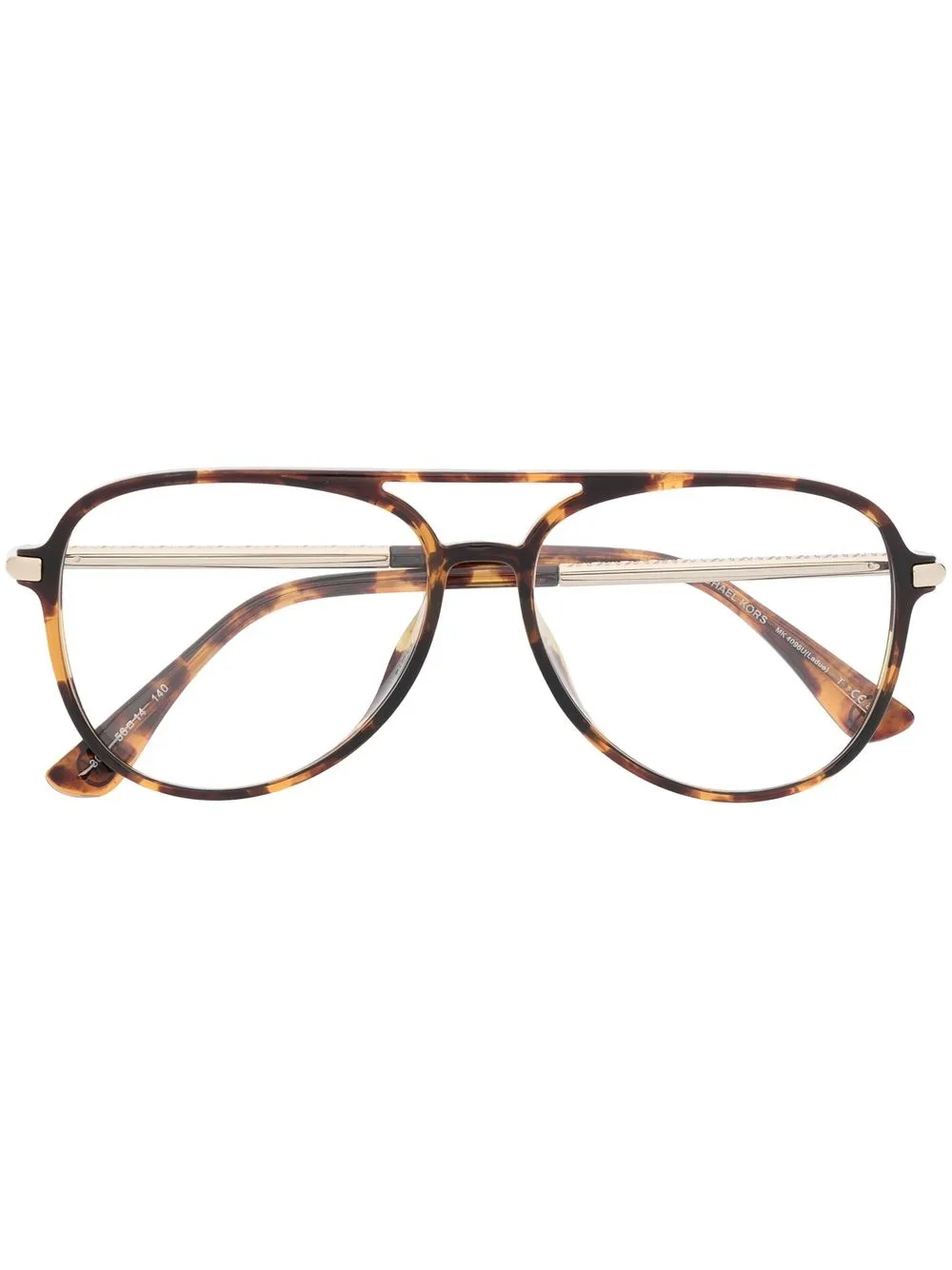 

Michael Kors Ladue tortoiseshell aviator glasses - Brown