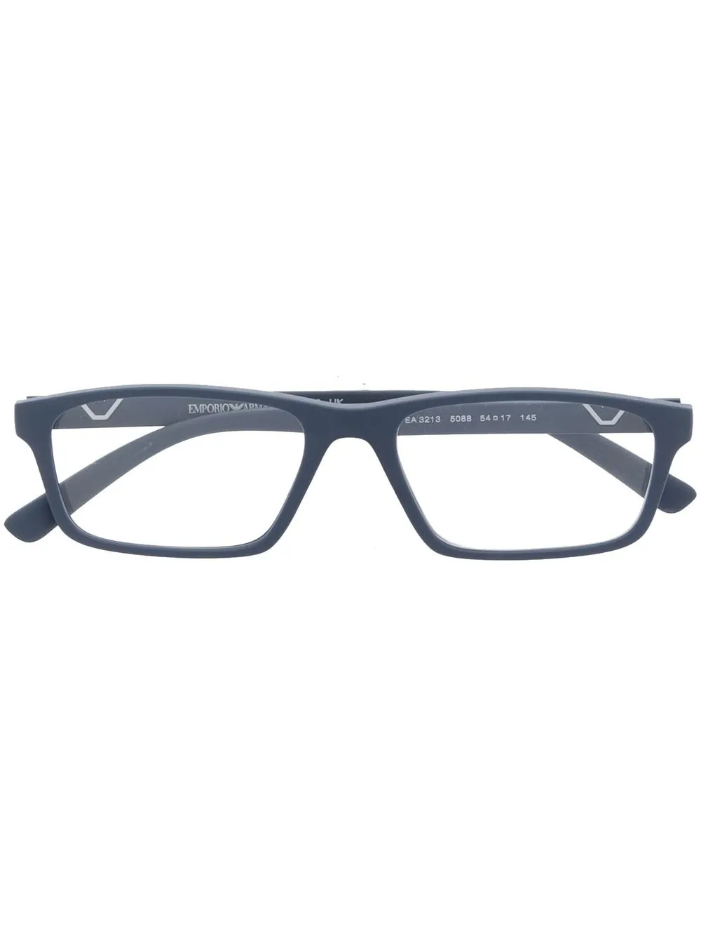 

Emporio Armani rectangle-frame glasses - Blue