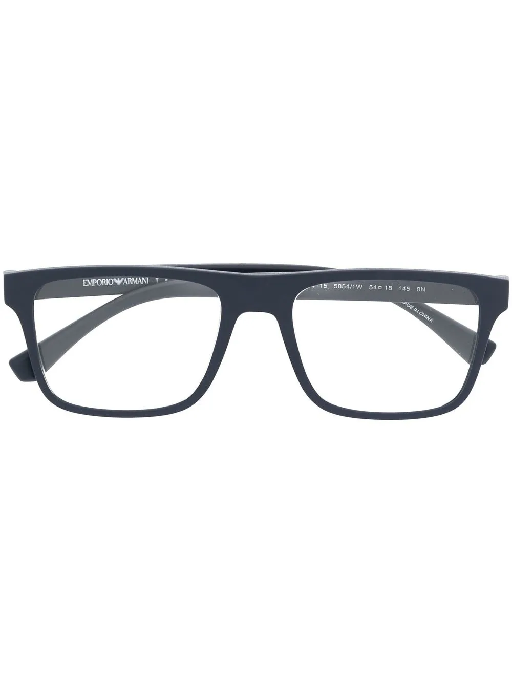 

Emporio Armani changeable-lens rectangular sunglasses - Blue