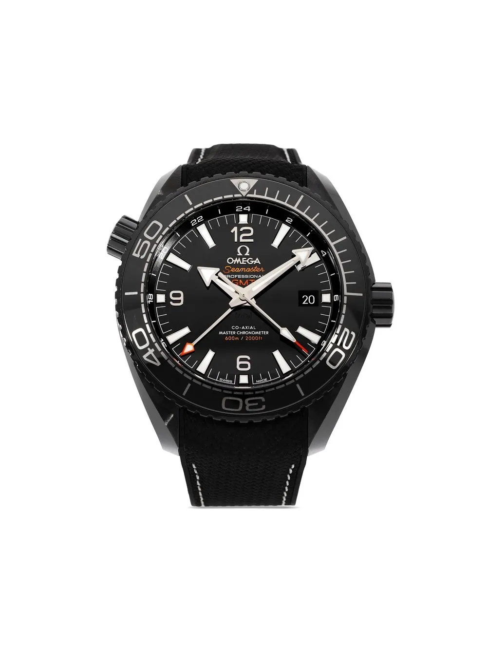 

OMEGA 2017 pre-owned Seamaster Planet Ocean 600M Co-Axial Master Chronometer GMT 45.5mm - Black
