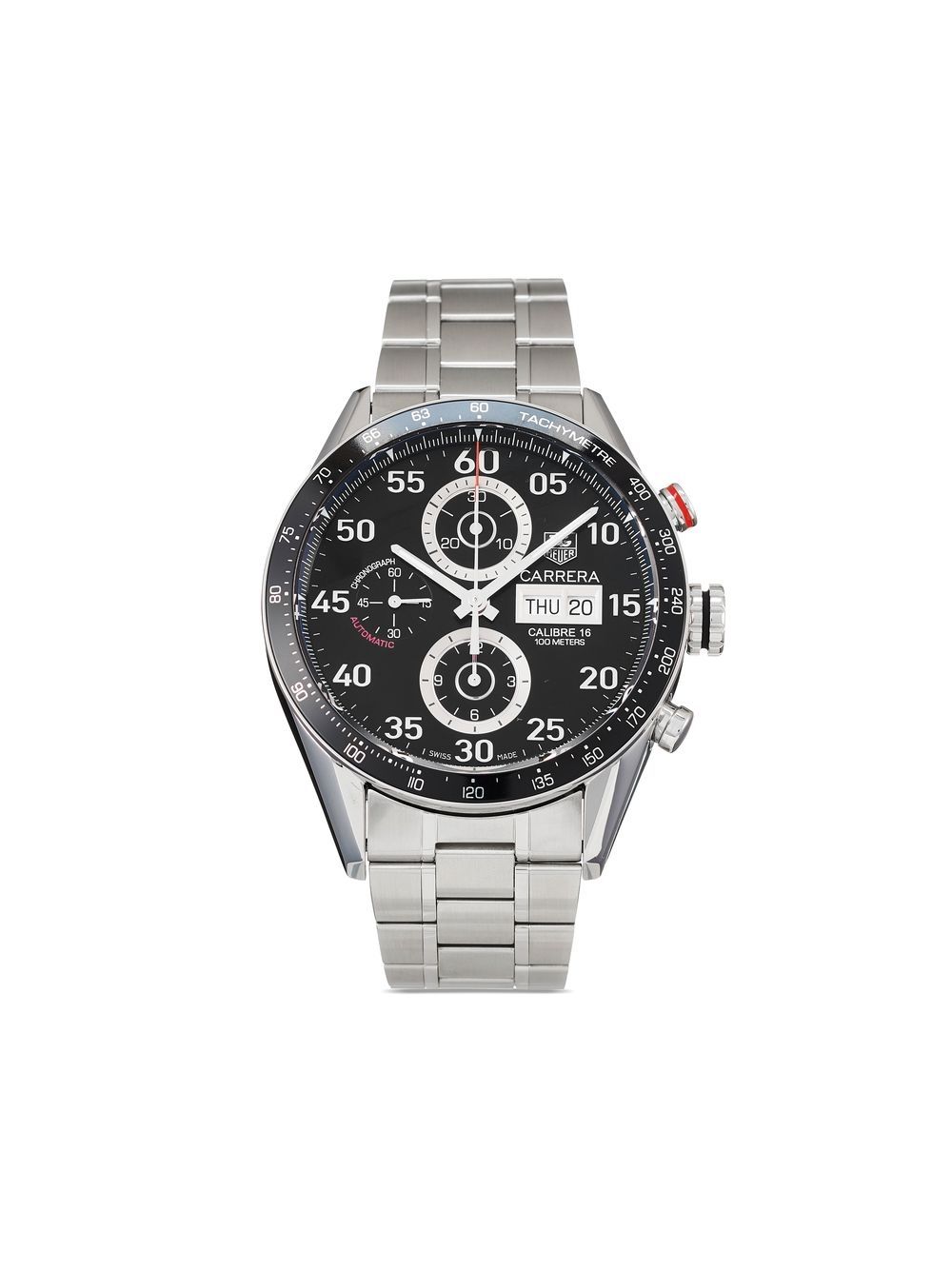 Pre-owned Tag Heuer 2010  Carrera Calibre 43mm In Black