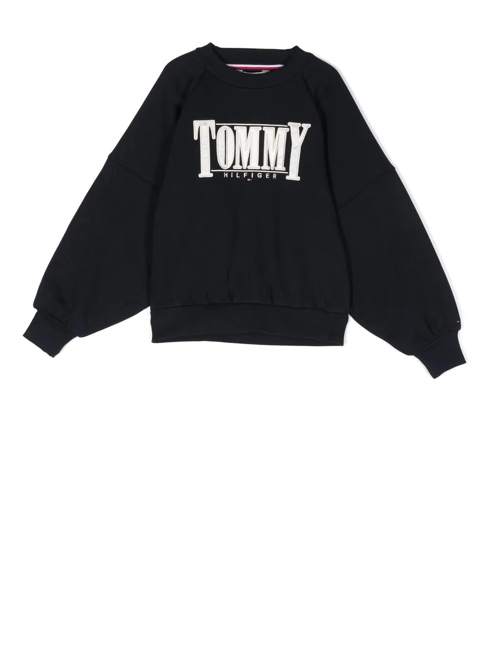 

Tommy Hilfiger Junior sudadera con logo bordado - Azul